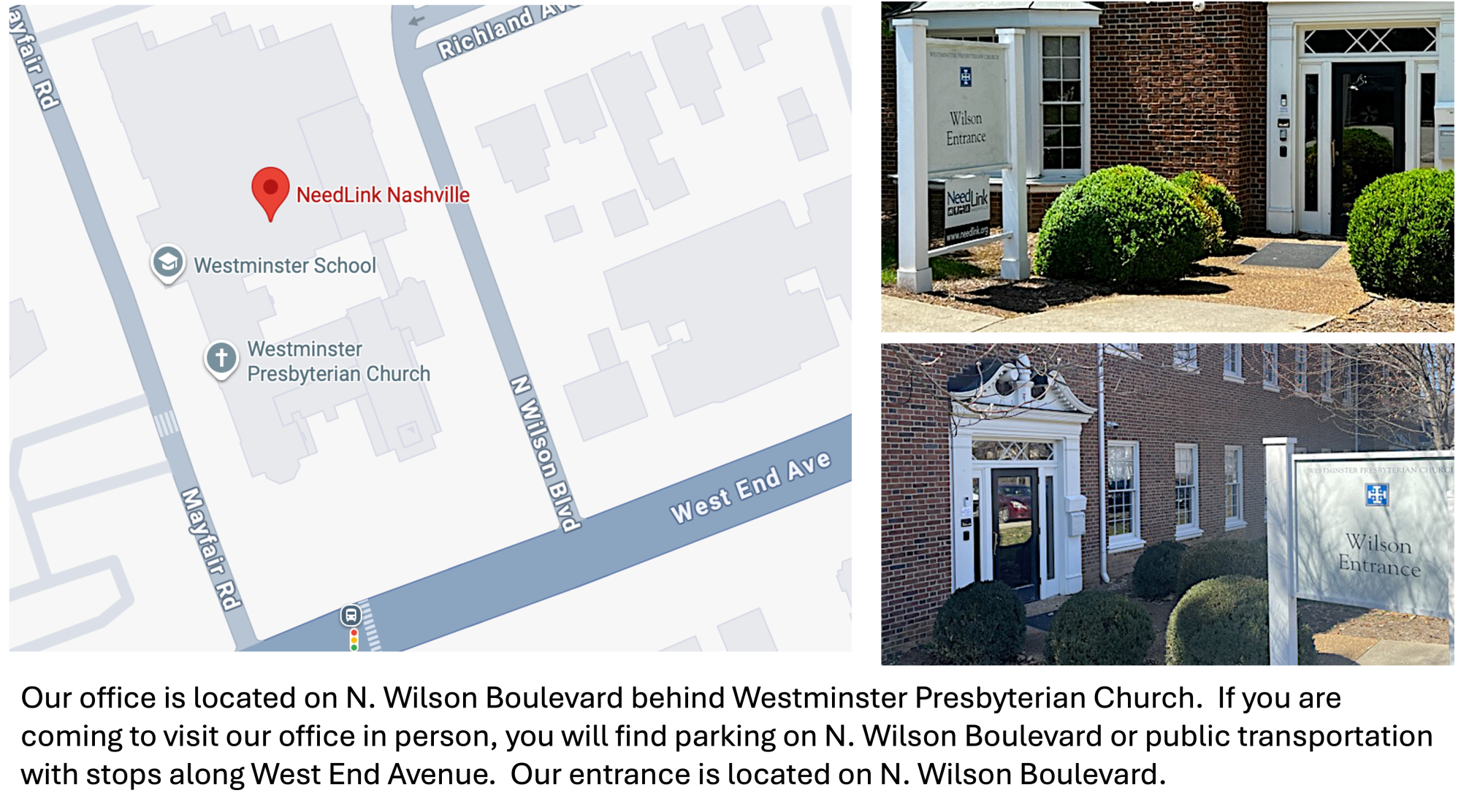 Map of NeedLink Nashville Office Map of NeedLink Nashville Office